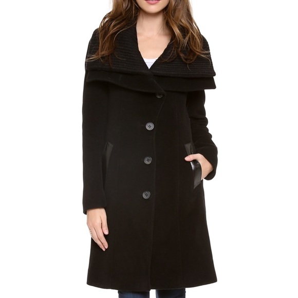 Mackage
Mona Detachable Knit Collar Wool Coat - Picture 2 of 8